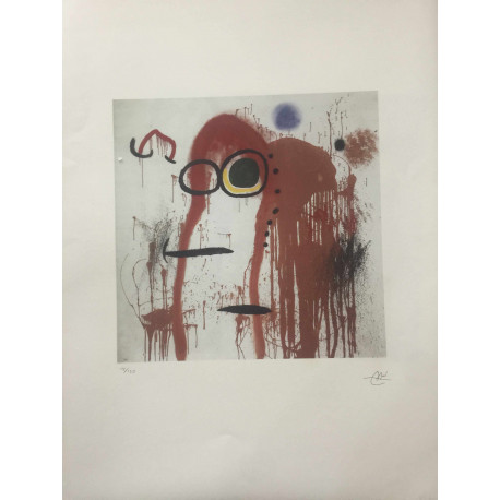 Joan Mirò Spadem Lithograph on Arches paper 56 x 76 with certificate