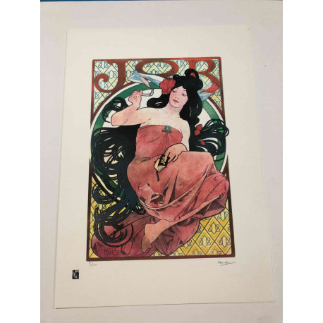 Alphonse Mucha lithograph off set 50x70 cm