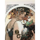 Litografia Alphonse Mucha offset 50x70 cm
