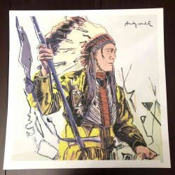 Litografía de Andy Warhol off set 50x50 cm certificada