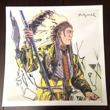 Litografía de Andy Warhol off set 50x50 cm certificada