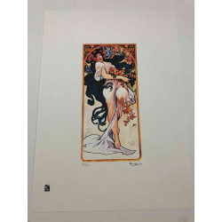 Litografia Alphonse'a Muchy off-setowa o wymiarach 50x70 cm