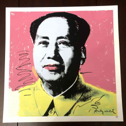Litografía de Andy Warhol off set 50x50 cm certificada