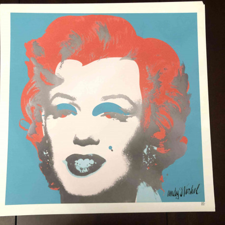 Set de litografía de Andy Warhol 50x50 cm certificado