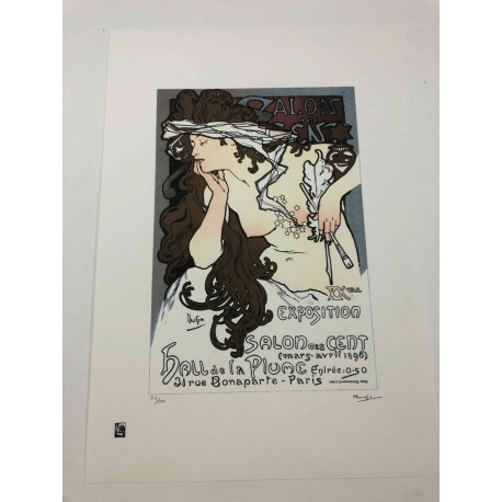 Litografia de Alphonse Mucha off set 50x70 cm