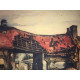Adolf Hitler litografia off set cm 50x70 timbro del Reich