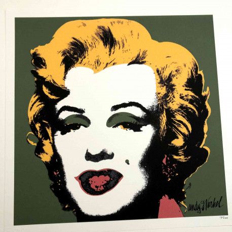 Andy Warhol 50x50 cm-ko litografia-sorta ziurtatua