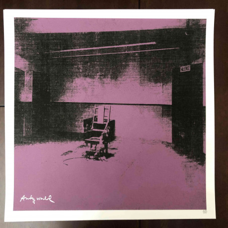 Andy Warhol Lithographie hors set 50x50 cm certifiée