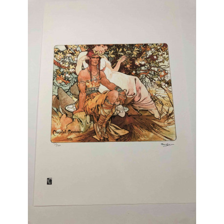 Litografia Alphonse Mucha offset 50x70 cm
