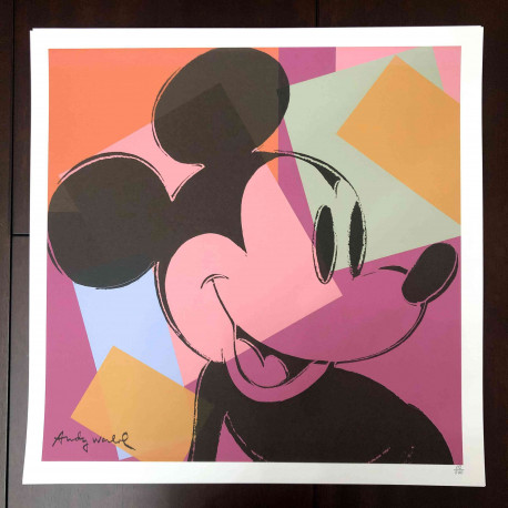 Litografia Andy Warhol off set 50x50 cm certificada