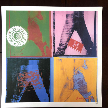 Andy Warhol Lithograph off set 50x50 cm certified