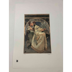Alphonse Mucha lithographie hors set 50x70 cm