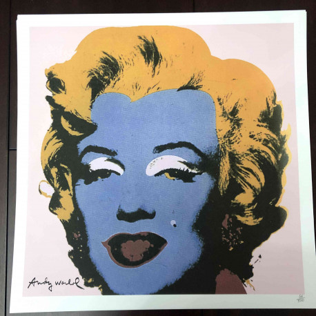 Litografická sada Andyho Warhola certifikovaná 50x50 cm