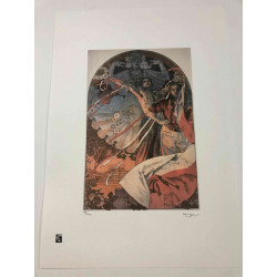 Set de litografia Alphonse Mucha 50x70 cm