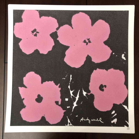 Litografia Andy Warhol off set 50x50 cm certificada