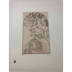 Set de litografia Alphonse Mucha 50x70 cm