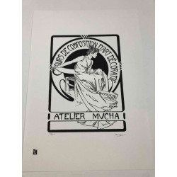 Litografie Alfonse Muchy ze setu 50x70 cm