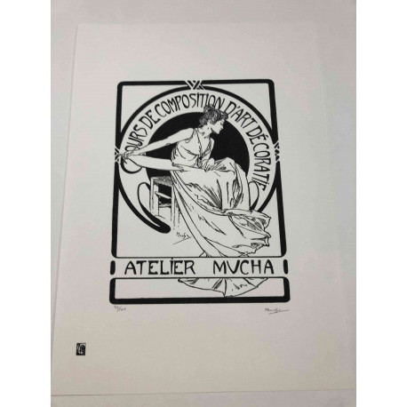 Litografie Alfonse Muchy ze setu 50x70 cm