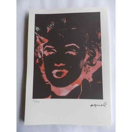 Andy Warhol Lithographie Off-Set-Edition 125 cm 35x50