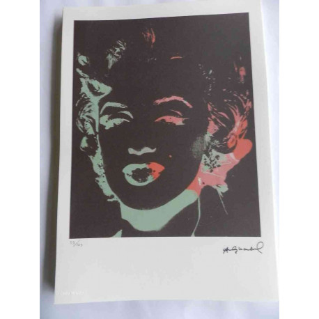Andy Warhol Litografia edição off set 125 cm 35x50