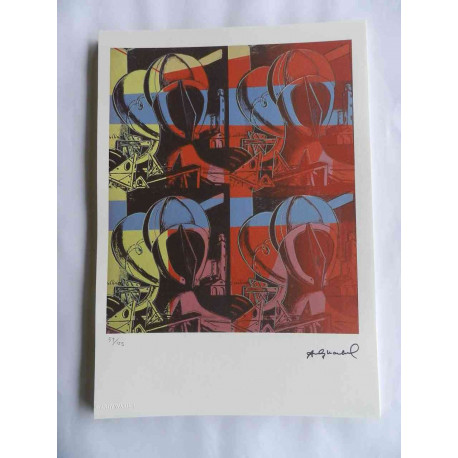Andy Warhol Lithographie édition hors set 125 cm 35x50