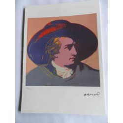Andy Warhol Lithographie édition hors set 125 cm 35x50