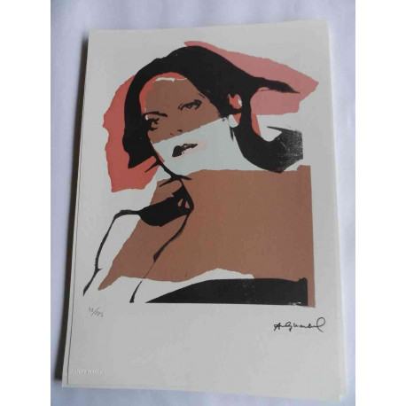Andy Warhol Litografia off set edizioa 125 cm 35x50