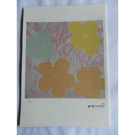 Andy Warhol Off set lithograph edition 125 cm 35x50
