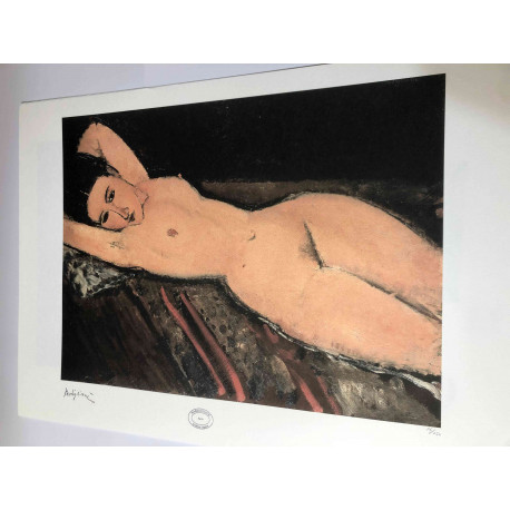 Amedeo Modigliani litografia off-set 50x70 cm Artxiboak Paris
