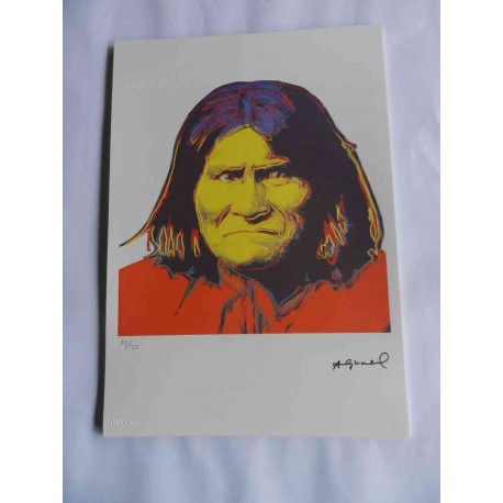 Andy Warhol Litografia off set edizioa 125 cm 35x50