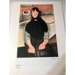Amedeo Modigliani litografia off set 50x70 cm Arxius París