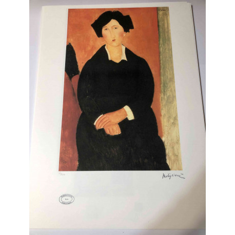 Amedeo Modigliani lithograph off set 50x70 cm Archives Paris