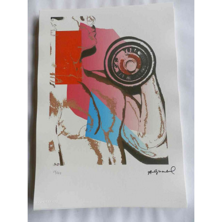 Litografie Andyho Warhola ofsetová edice 125 cm 35x50