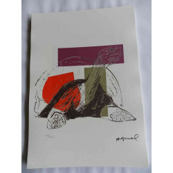 Andy Warhol Lithografie off-set editie 125 cm 35x50