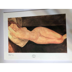 Amedeo Modigliani litografia off set  cm 50x70 Archives Paris