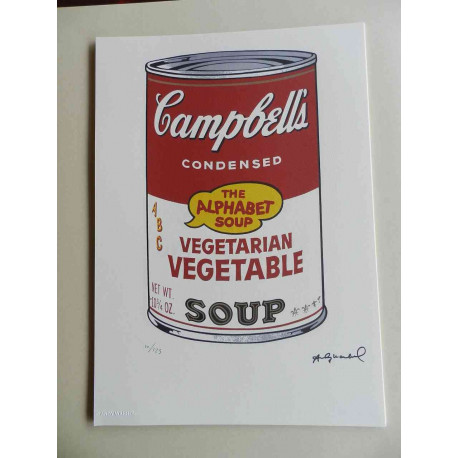 Andy Warhol Litografia off set edizione 125 cm 35x50