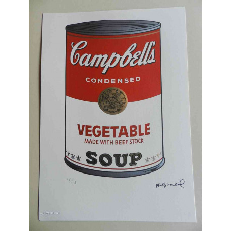 Andy Warhol Litografia off set edició 125 cm 35x50