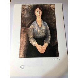 Amedeo Modigliani lithographie hors set 50x70 cm Archives Paris