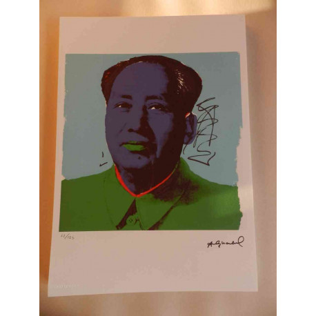 Andy Warhol Lithografie off-set editie 125 cm 35x50