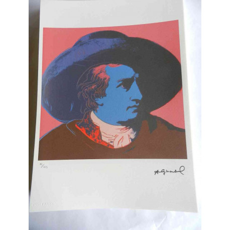 Andy Warhol Off set lithograph edition 125 cm 35x50