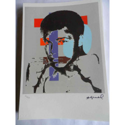 Andy Warhol Lithographie édition hors set 125 cm 35x50