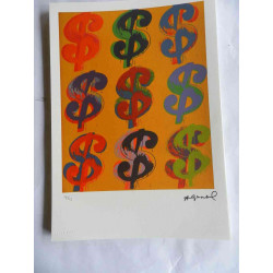 Andy Warhol Lithographie édition hors set 125 cm 35x50