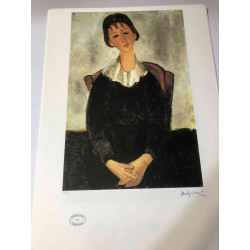 Amedeo Modigliani litografía off set 50x70 cm Archives Paris
