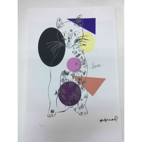 Andy Warhol Litografía edición off set 100 cm 57x38