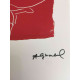 Andy Warhol Lithographie édition hors set 100 cm 57x38