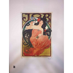 Setul off set litografie Alphonse Mucha 50x70 cm