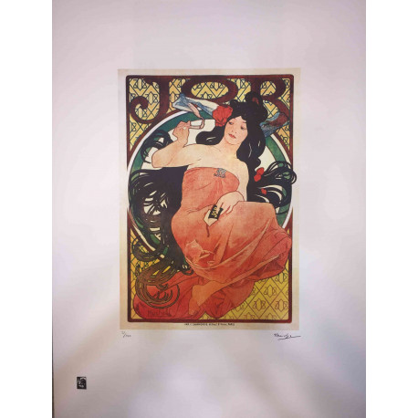 Setul off set litografie Alphonse Mucha 50x70 cm