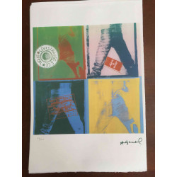 Andy Warhol Lithographie Off-Set-Edition 100 cm 57x38