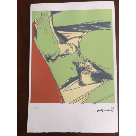 Andy Warhol Litografia off set edizione 100  cm 57x38