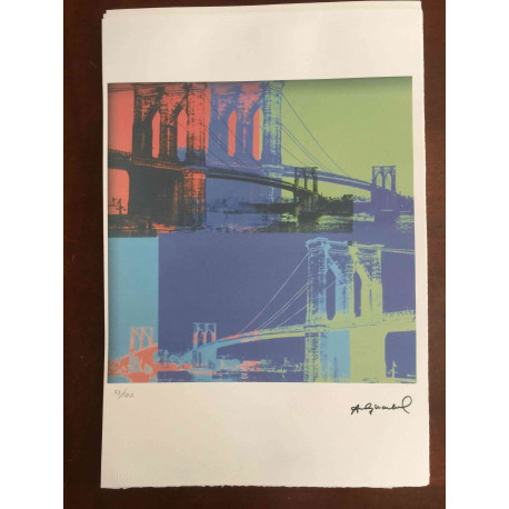 Andy Warhol Lithographie édition hors set 100 cm 57x38